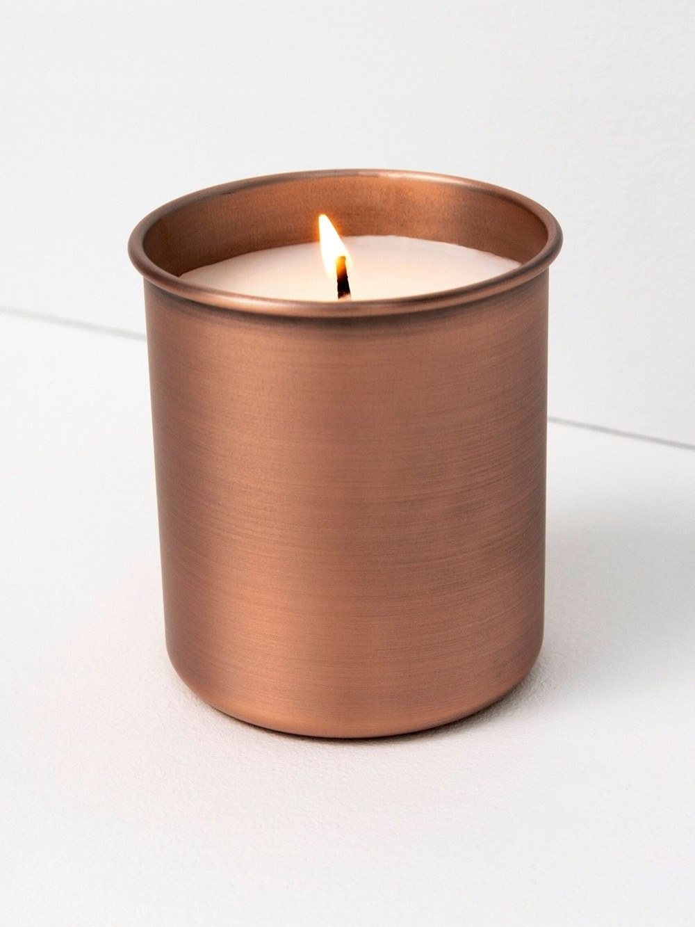 Arhaus Copper Candle in Evergreen